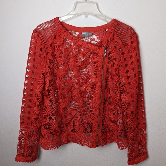 ASOS CURVE Mixed Lace Panel Jacket - Picture 6 of 14